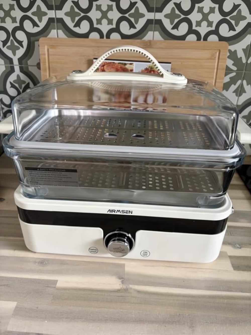 Glass Food Steamer for Cooking